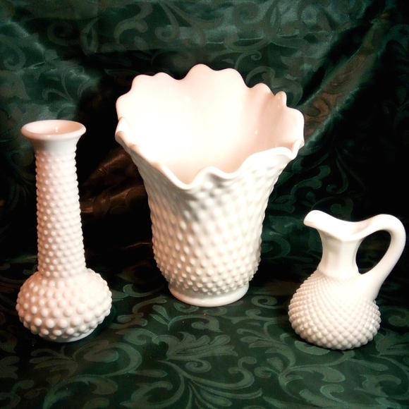 Vintage Hobnail Milk Glass Collection - Picture 1 of 13
